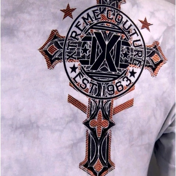 EXTREME COUTURE by AFFLICTION Men’s Medium T-Shirt Faith & Trust - Picture 7 of 11